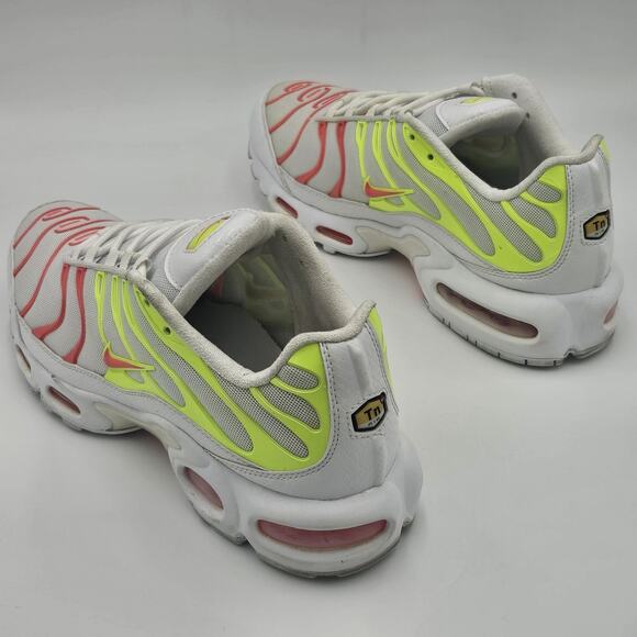 Nike Womens Air Max Plus SE Hot Punch White Volt Yellow Pink 862201-102 Size 10 - Picture 7 of 12